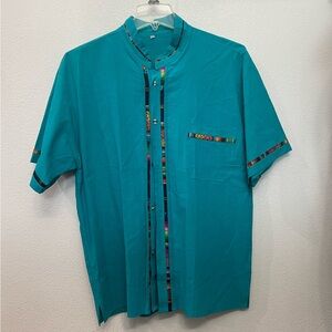 NWOT Men’s Linen Short Sleeve Shirt Size XL